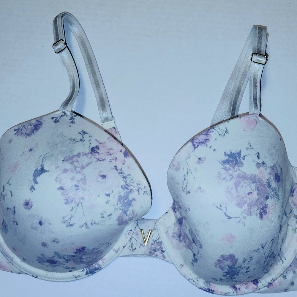 Victoria's Secret Lined Demi 36D White & Pastel Colors